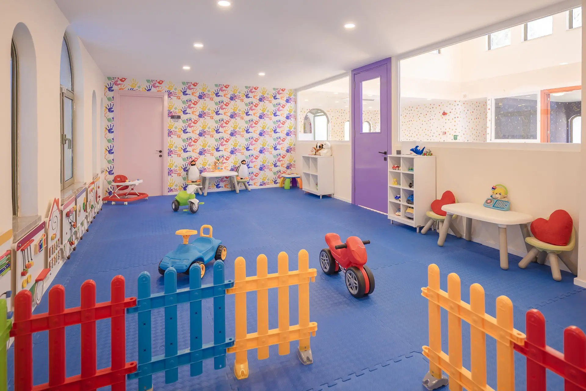 Sichere und ruhige Bereiche für Babys